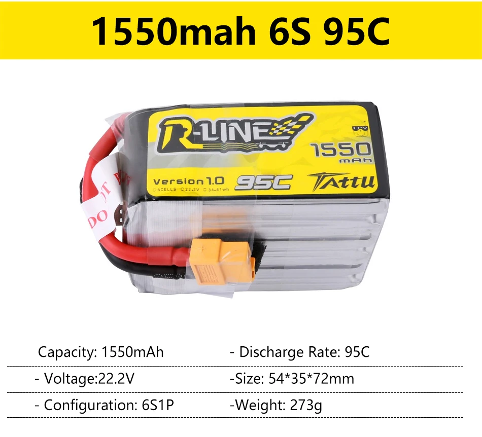 1550mah 6S 95C TRLNE3 1550 mAN Version