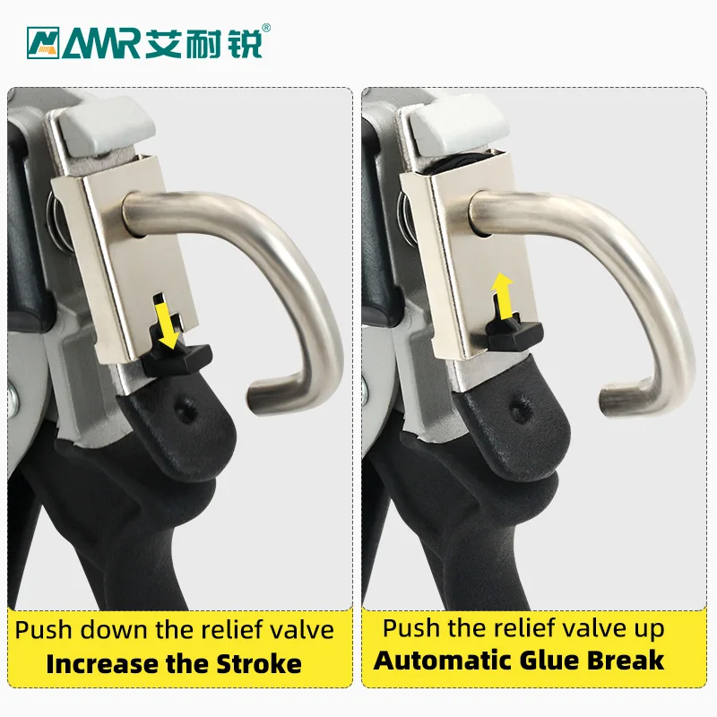 AMR 9 inch 15 inch Heavy-Duty Caulking Gun Aluminum Alloy Manual Caulk Gun for Windows Doors Household DIY Construction Tools 2