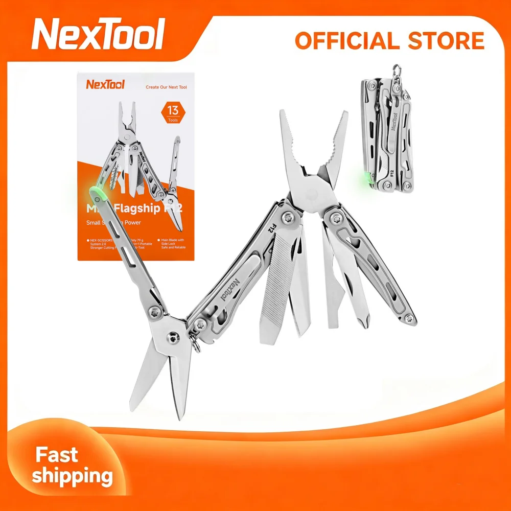 NexTool Mini Flagship F12 15 In 1 Multitool Folding EDC Hand Tool Screwdriver Mini Pliers File Scissors Bottle Opener Outdoor