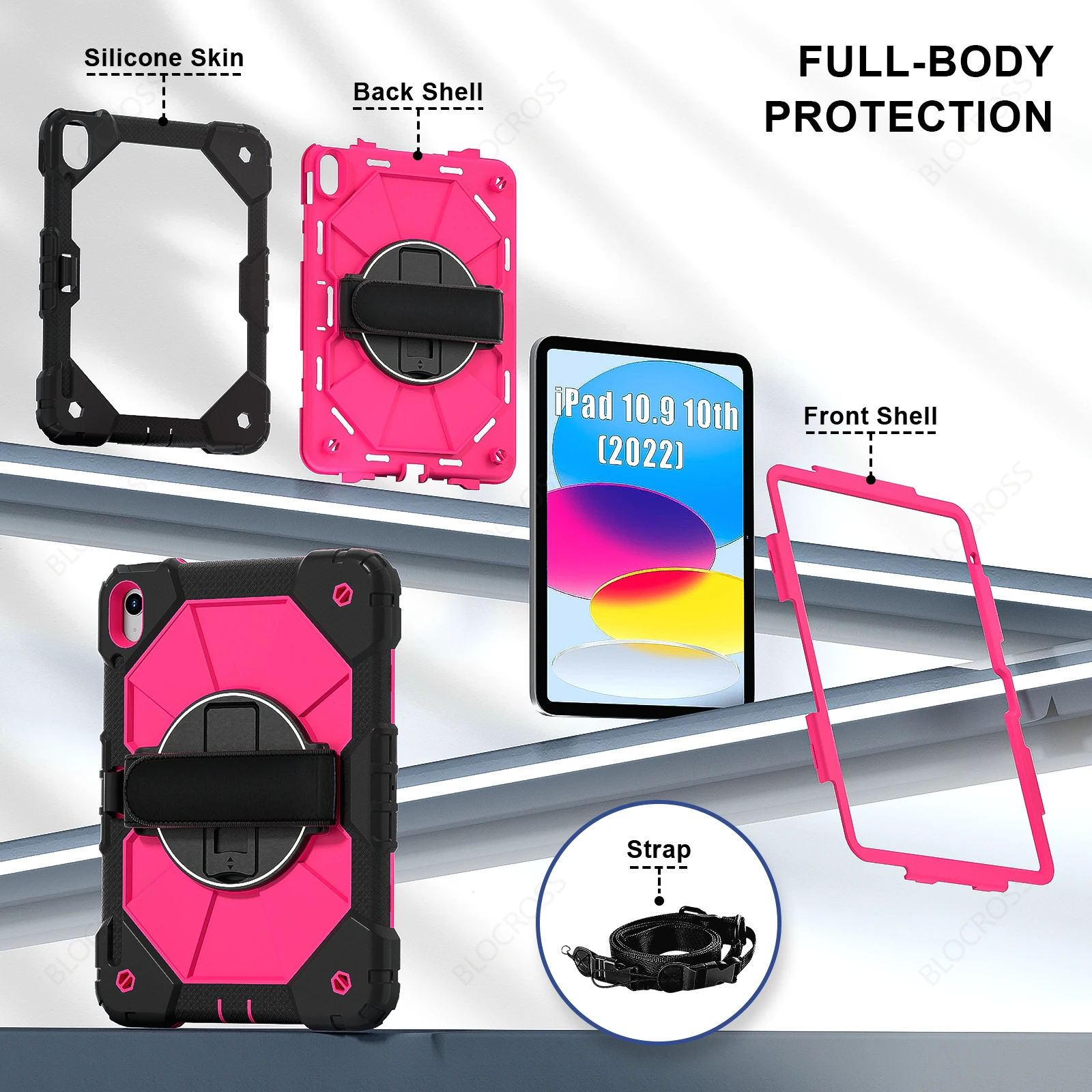 Durable Shockproof Kids Tablet Stand Case - Armor Cover