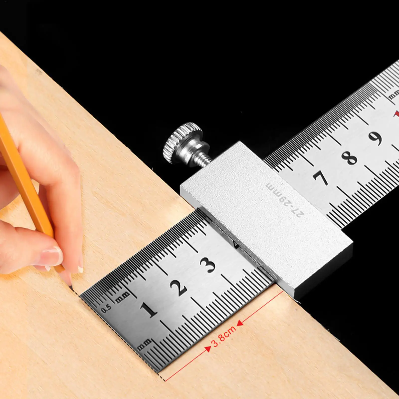 Aluminum Alloy Precision Carpentry Scribe Locator and Measuring Tool