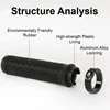 BUCKLOS Bicycle Handlebar Grip Rubber Lock on Bicycle Handles Non-slip MTB Cuffs Ultralight Shock Absorption Mountain Bike Grip 6