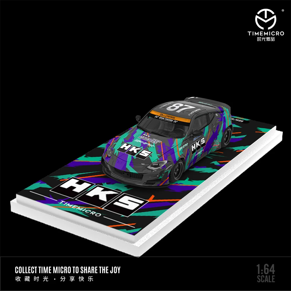 TimeMicro 1:64 400Z RED/BLUE/GRAY/HKS/ADVAN painted alloy