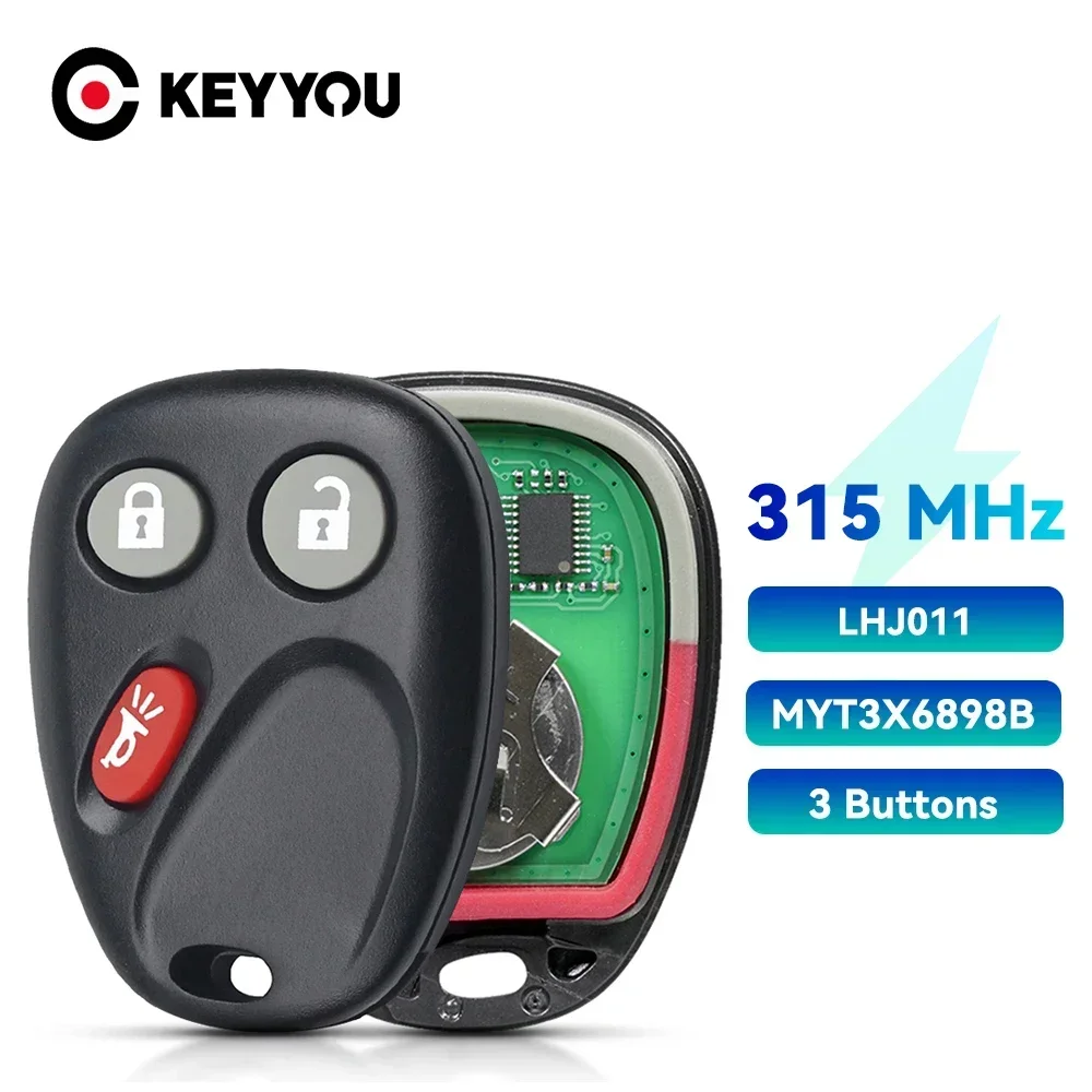 

KEYYOU 315MHz Car Remote Car Key For Chevrolet Tahoe Silverado Smart Key Car For Cadillac GMC LHJ011 Keyless Entry Transmitter