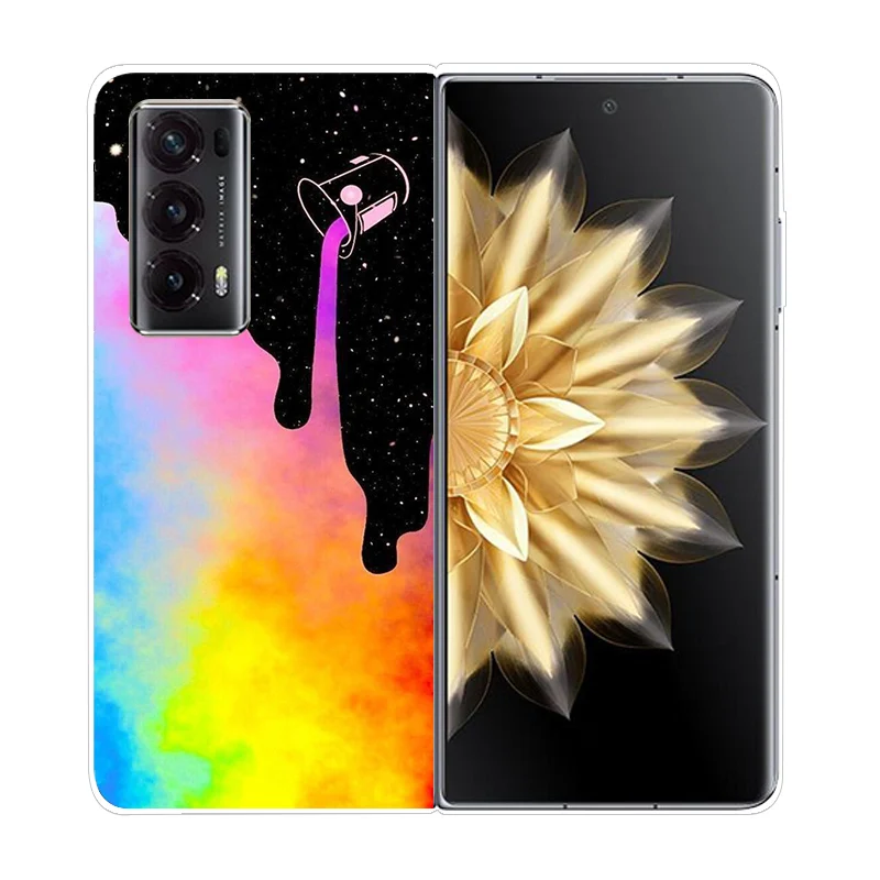 Durable Clear Hard Shell Phone Case - Shockproof & Foldable Design