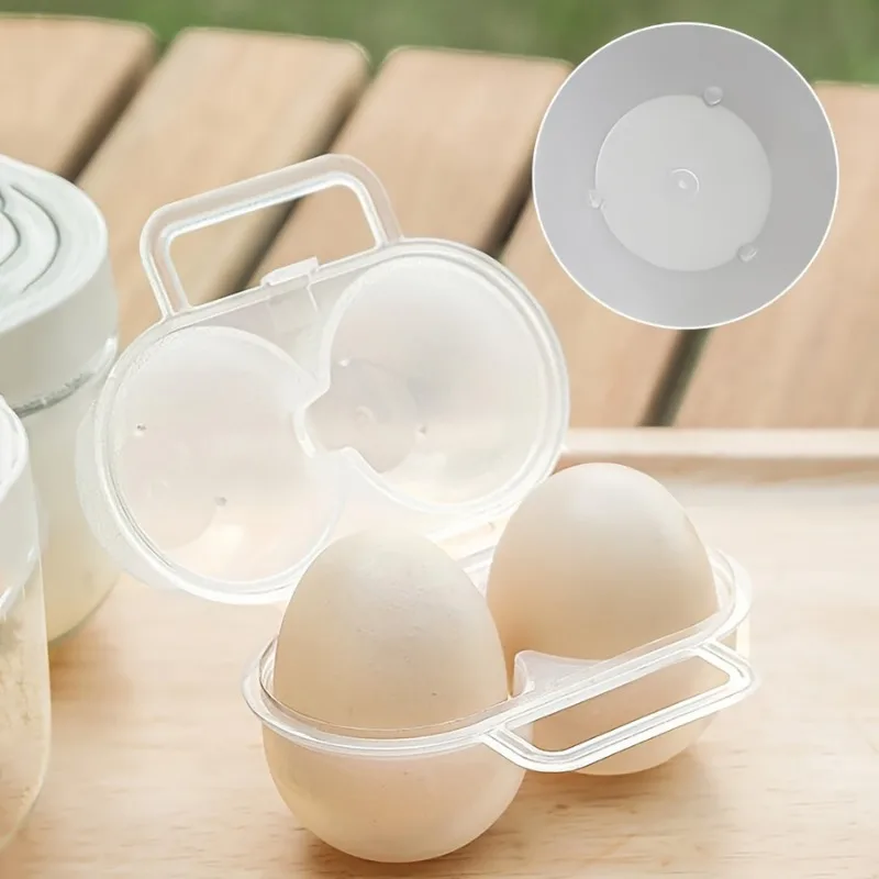 Outdoor portable egg box, anti drop egg storage box, shockproof travel camping anti shatter egg tray, household plastic box 5
