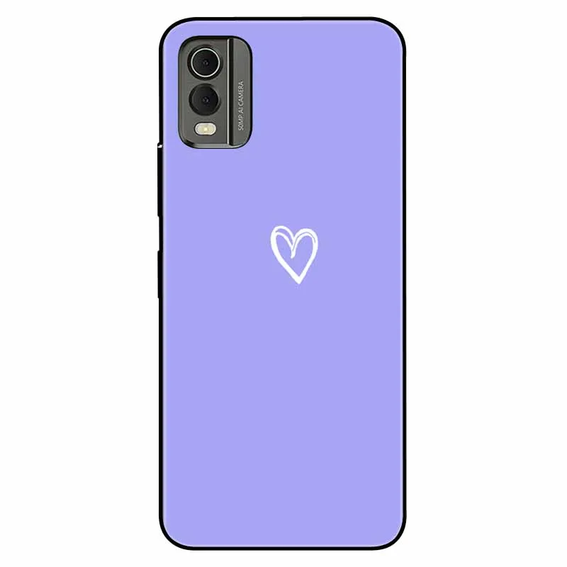 Soft Black Bumpers Cool Fashion TPU Coque with Cat Lion Design