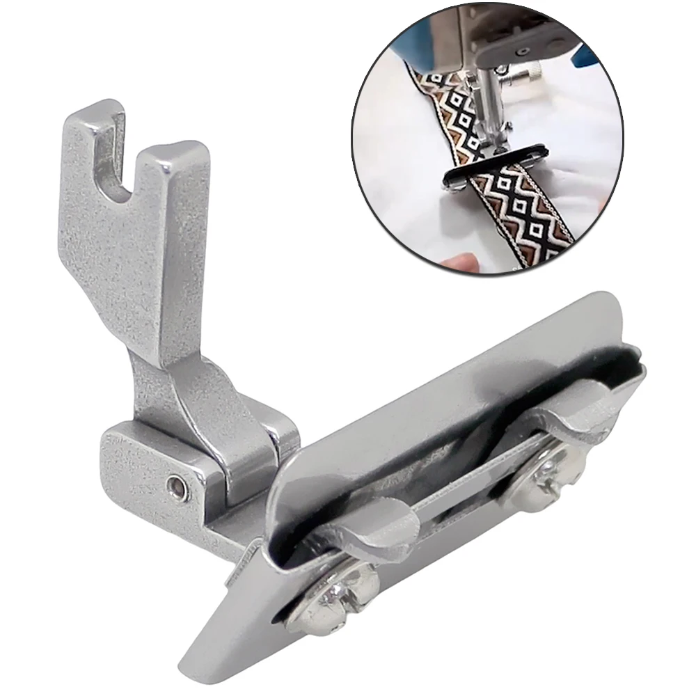 S10 Left And Right Adjustable Tape Guide Presser Foot For Connect Lace  Elastic Webbing Industrial Sewing Machine Accessories - AliExpress