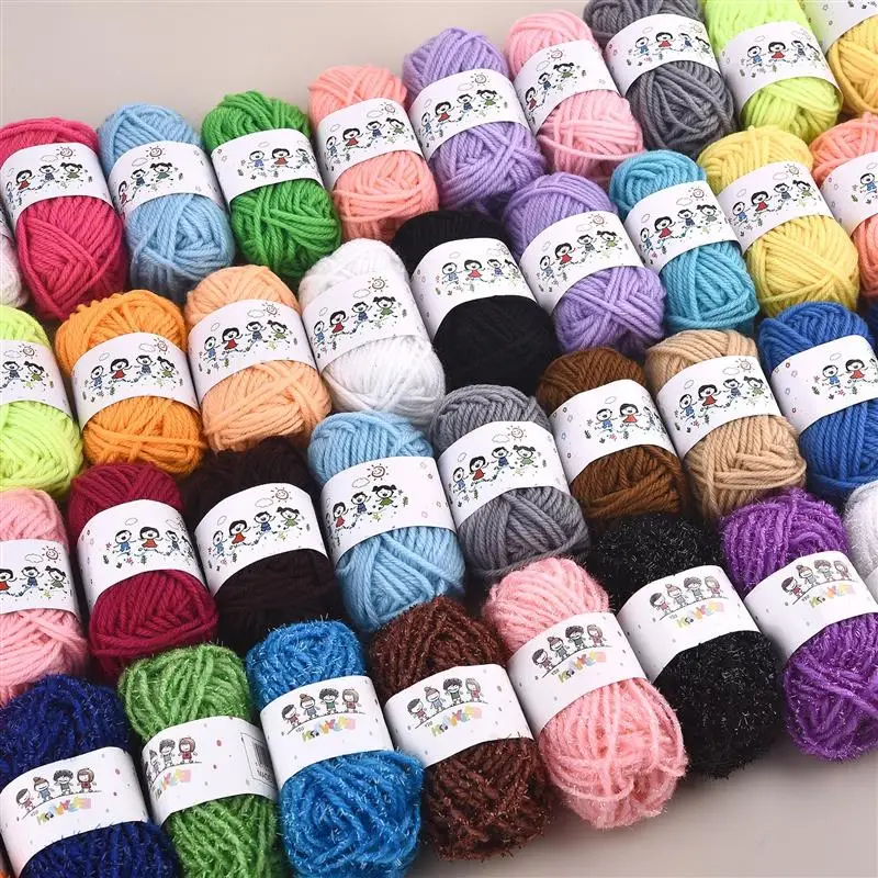 12Colors/Set Soft Yarn Fine Quality Hand-Knitting Thread Soft Warm DIY Cotton Wool Threads For Handmade Knitting Crochet Yarn
