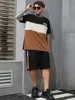 New Summer Vacation Leisure Daily 3D Men's Sports Wear Large Round Neck Short sleeved T-shirt Shorts Set Casual Street Clothing 6
