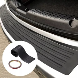Rear Bumper Rubber Guard & Trim Protector Strip (Black)
