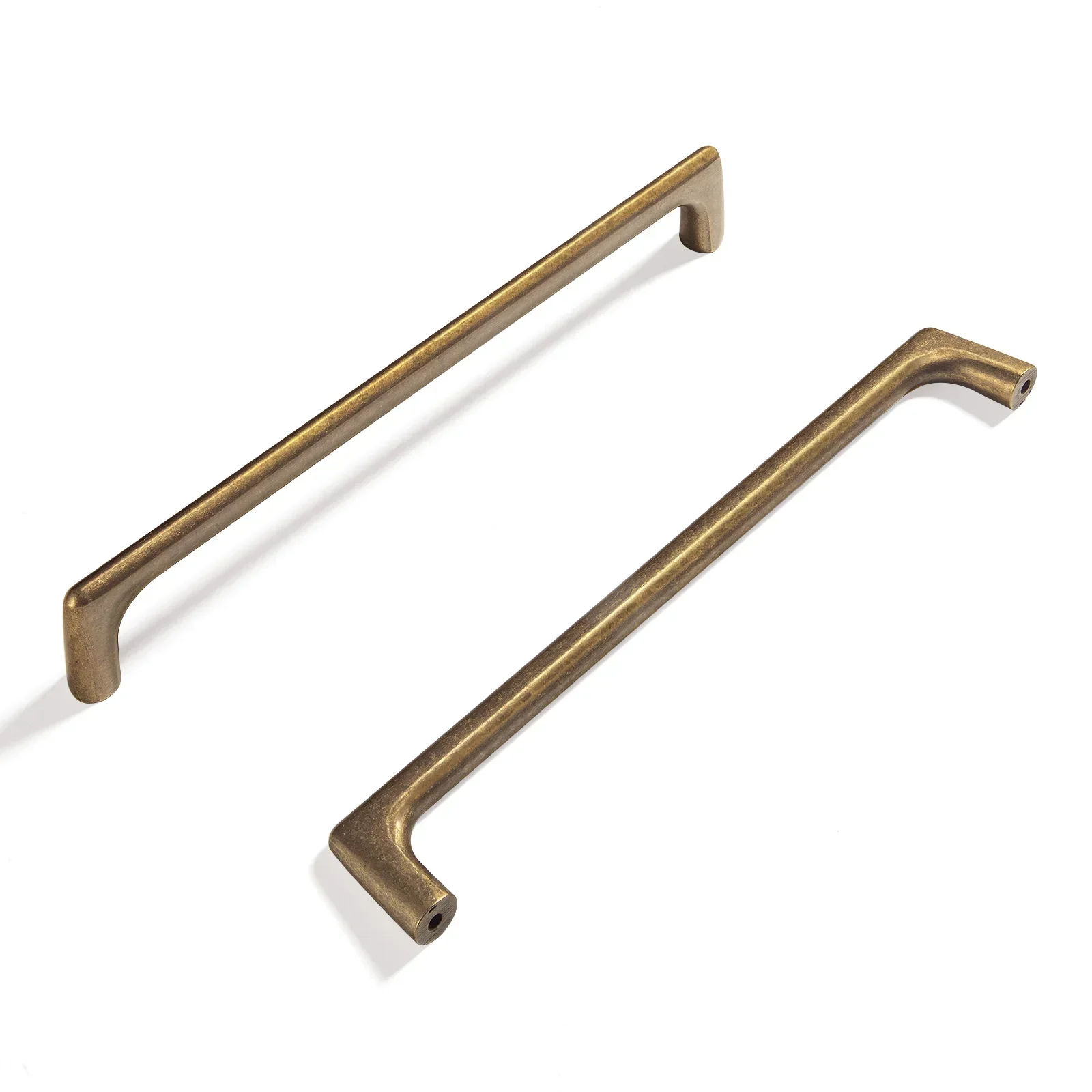 Antique Brass Arch Cabinet Pulls Burnished Brass Drawer Handles Vintage Home Improvement Retro Dresser Handles Cabinet Hardware
