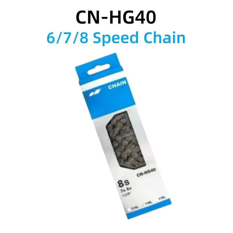

CN-HG40 8 Speed Bicycle Chain 116L 6/7/8 Speed MTB Road Bike Chain for Original Bicycle Accessories