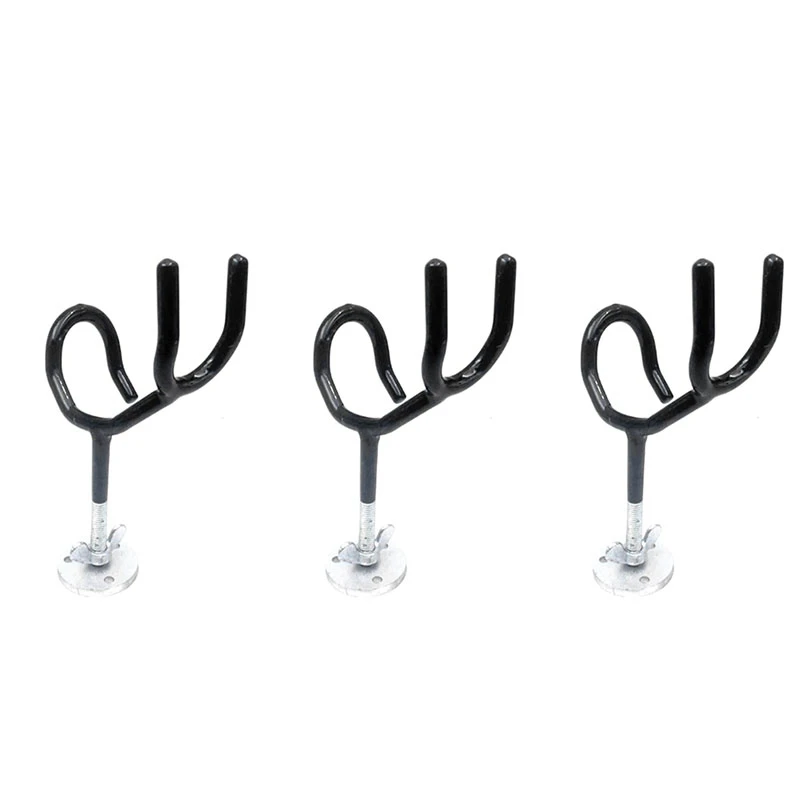 

3PCS -25 Degree 4Inch Wire Form Rod Holder With 3/8-Inch Stem,Rod Holder With Mounting Base, Marine Hardware Accessories