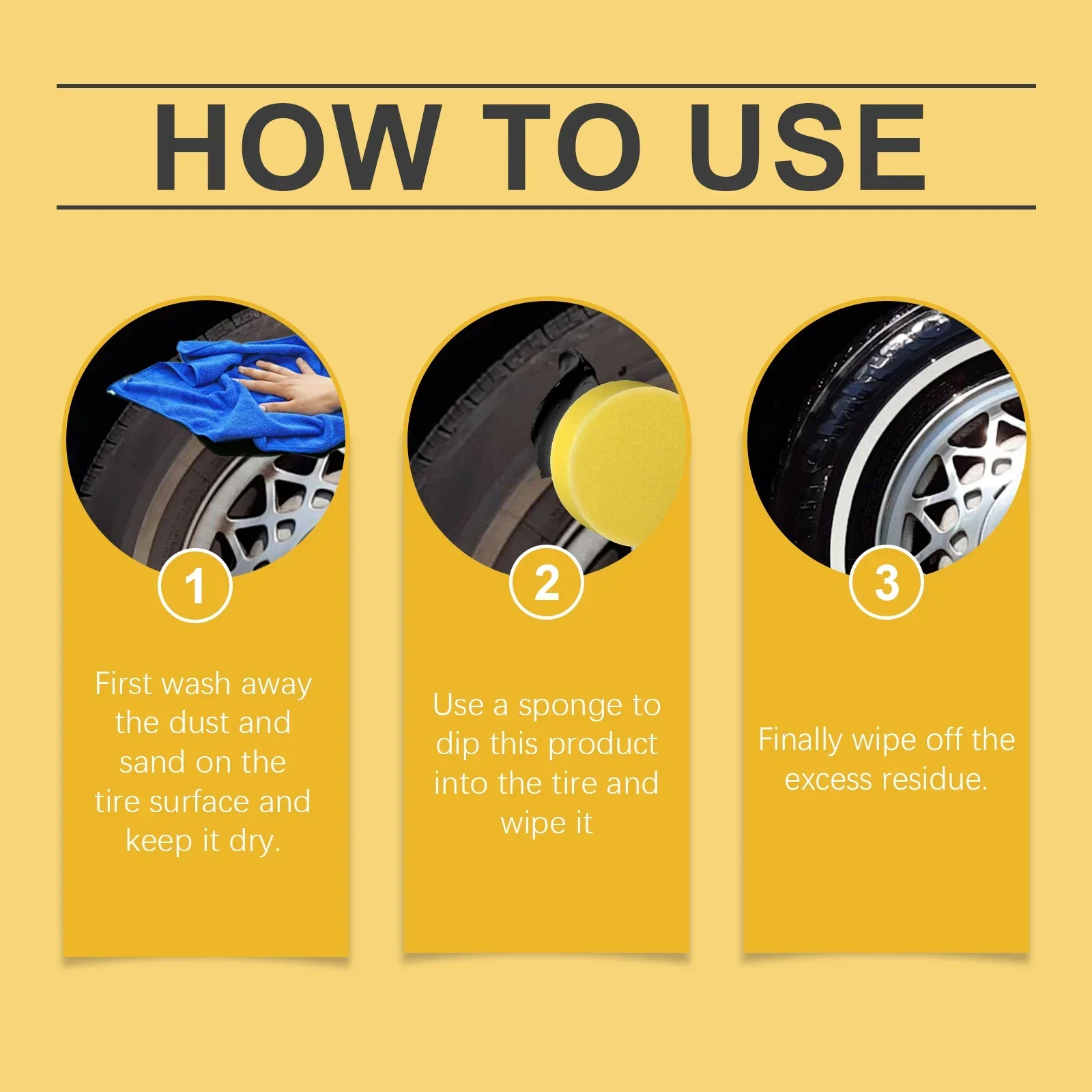 Auto Tire Polishing Paste Tire Rubber Anti-aging Waterproof Anti-fouling Protective Sealant Gloss Hydrophobic Coating Lubricant tire polishing paste