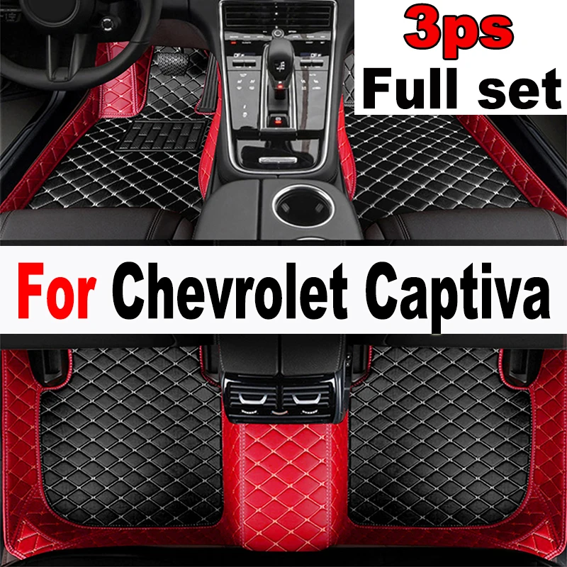 

Car Mats Floor For Chevrolet Captiva CN202S 2022 2023 7 Seater Waterproof Leather Car Mats Full Set Alfombrillas Car Accessories