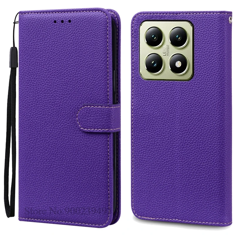 Leather Wallet Flip Cover - Elegant Book Style Case
