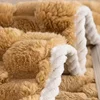 Pink Honeycomb Shape Thicken Sofa Towel Winter Plush L Corner Universal Sofa Cover Soft  Non-slip Couch Cushion Living Room  Mat 4