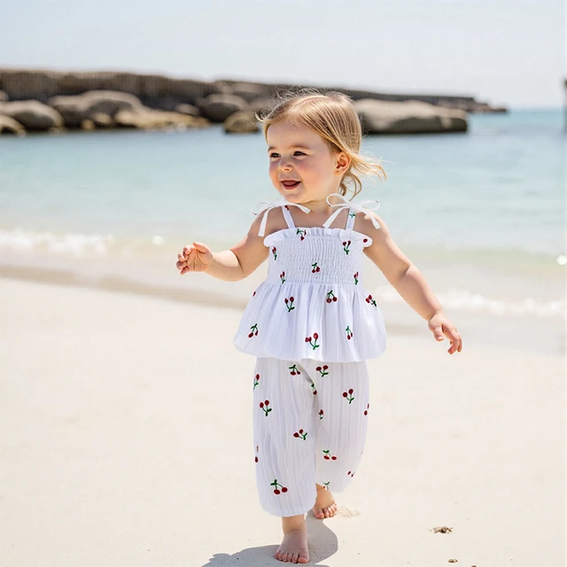 Baby Girl Two Piece Set Mia Belle Girls Ruffle Pants Set Girls