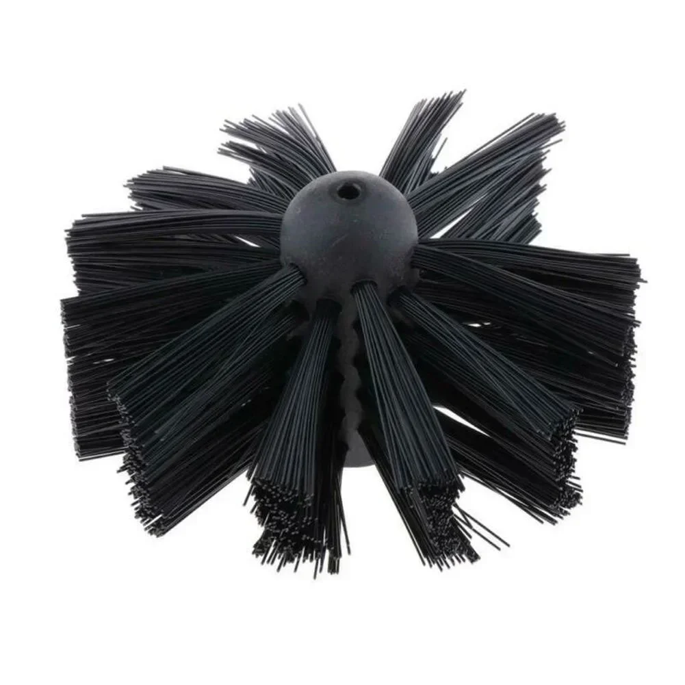 Chimney Brush Rotary Dryer Vent Cleaning Brush Bristle Head Rod 200mm for Chimney Dryer Pipe Fireplace Inner Wall Cleaning Tool
