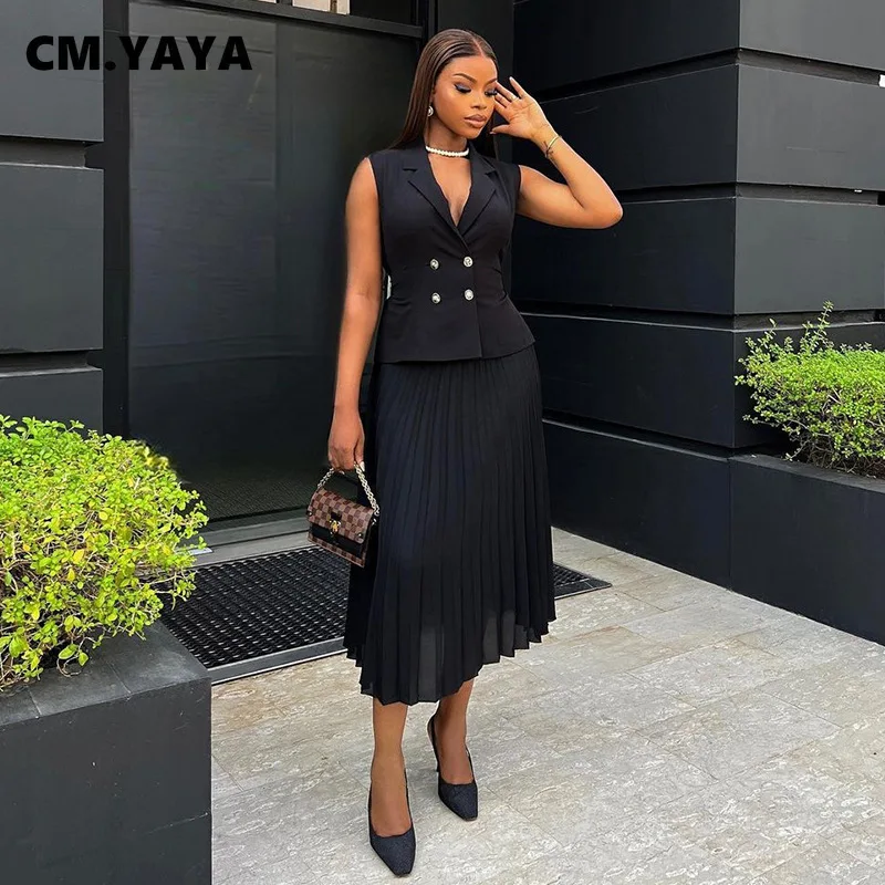 Pleated Skirt Black Skirt Business Casual Business Casual Womens