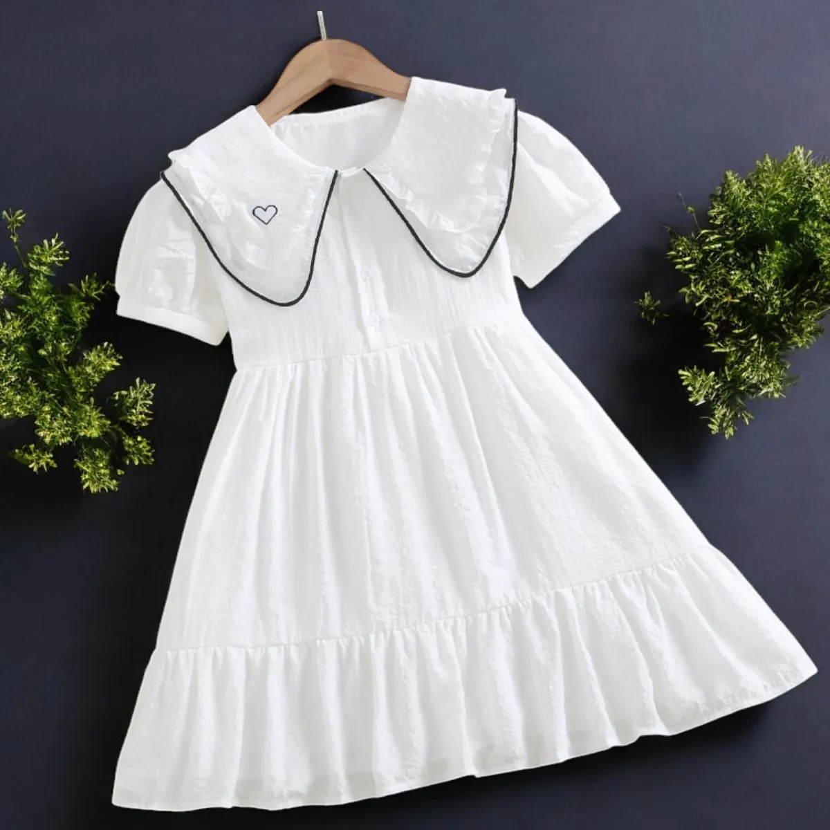 Baby Kids School White Dresses for Girls Outfits Cotton Dress Short Sleeve Summer Teenagers Children Costumes 5 7 9 11 13 Years - AliExpress 1501 Baby Kids School White Dresses for Girls Outfits Cotton Dress Short Sleeve Summer Teenagers Children Costumes 5 7 9 11 13 Years - AliExpress 1501
