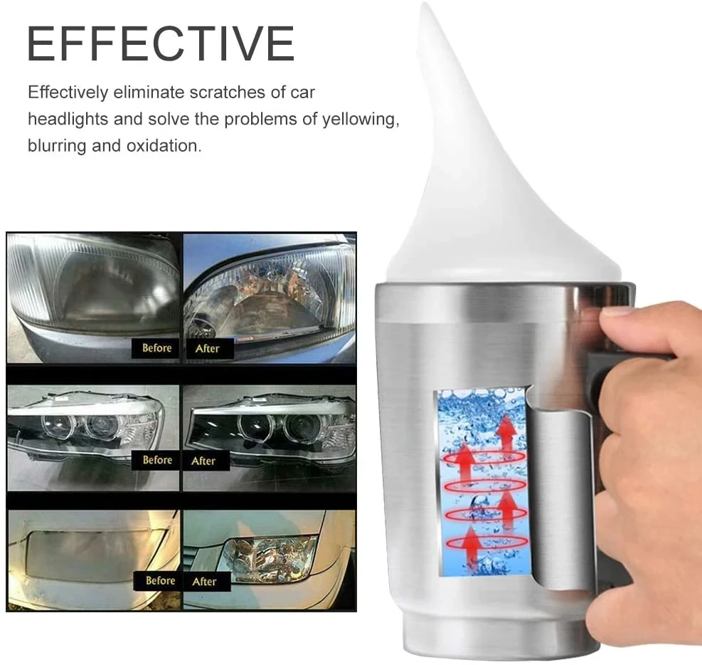 Car Headlight Polish Restoration Kit Automotive Headlight Care Tool Car Headlight Restoration Liquid Headlight Restoration Set