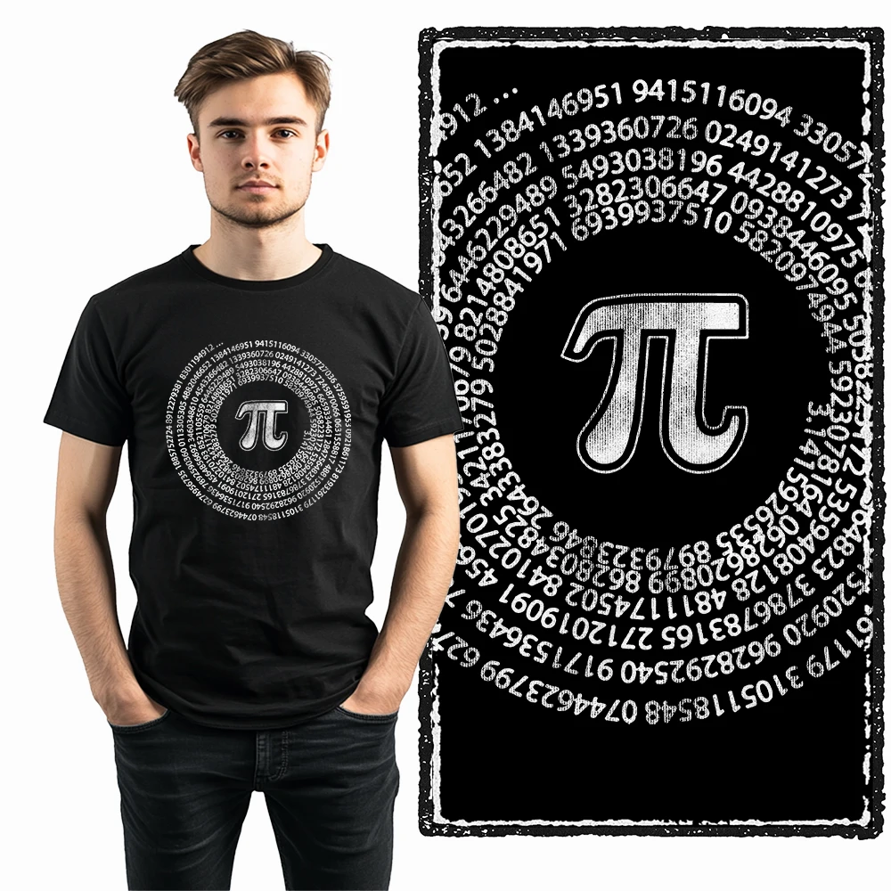 Coolmind SC 100% Baumwolle Math Lover Pai Grafik-T-Shirt für Männer, cooles Mathe-T-Shirt in großer Größe, Vintage-Schwarz, Herren-Neuheits-T-Shirt. – Detail 1