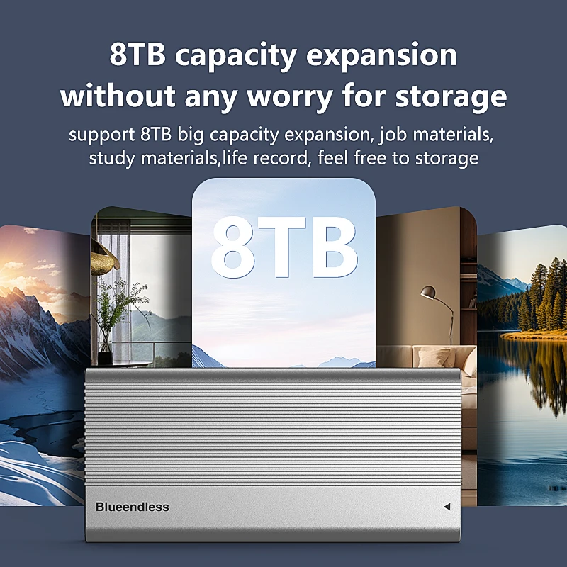 냉각 팬이 있는 40Gbps USB4 M.2 SSD 인클로저 8TB 알루미늄 NVME 인클로저 Mac iPad 전화 노트북용 Thunderbolt 3/4 호환,40Gbps USB4 M.2 SSD Enclosu