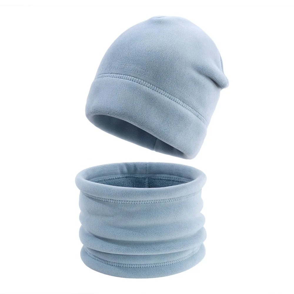 Cotton Kids Hat Scarf Set Cartoon Beanies Warm Design