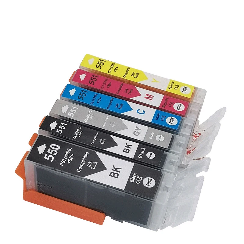 Pgi-550 Cli-551 Cartuccia Di Inchiostro Compatibile Per Stampante Canon Pgi550 Cli551 Pixma Mg7550 Ip7250 Mx925 Mx725 Ix6850 Ip8750