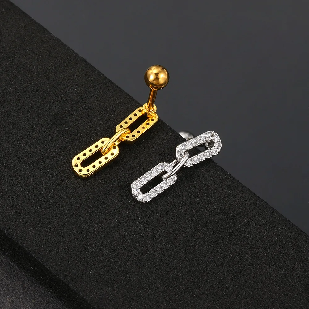 1PC Iced Out CZ Zierliche Creolen für Frauen Ohr Piercing Knorpel Schmetterling Helix Daith Conch Tragus Stud Piercing Schmuck – Detail 13