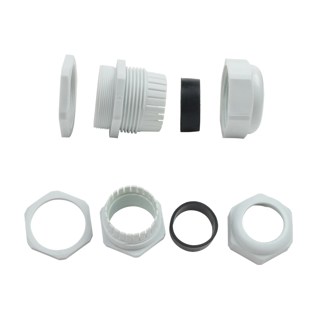 Cable Gland Plastic Connector IP68 PG25 PG29 PG36 PG42 PG48 PG63 M25 For 16-21mm