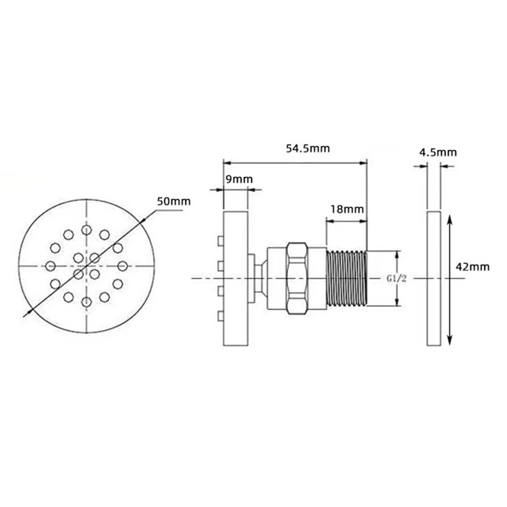 

Вращающаяся душевая лейка, душевая лейка, массажная конструкция спа, ручное измерение, Стандартное содержание, нержавеющая сталь