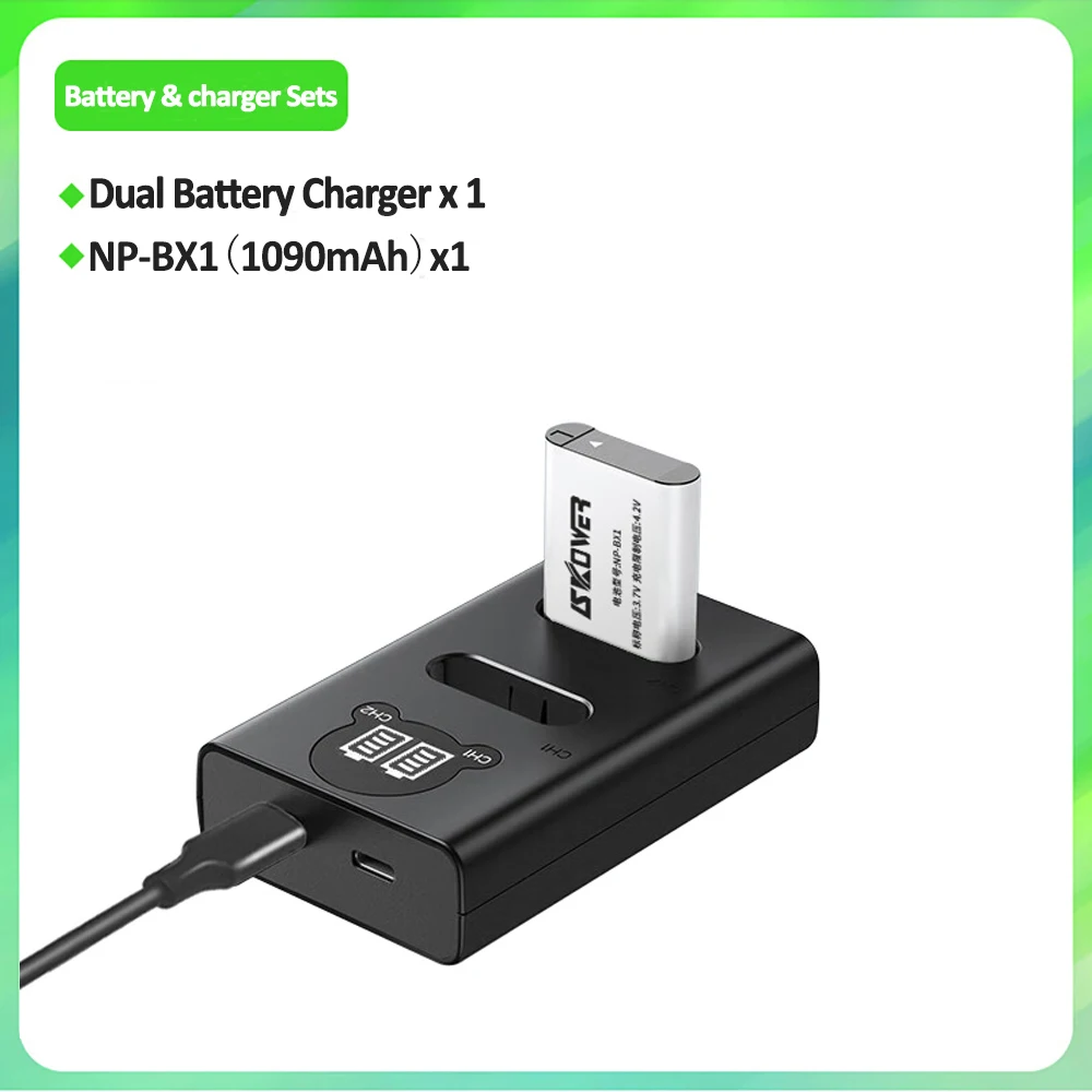 NP-BX1 NPBX1 Batterij En Led Usb Dual Charger Met ... – Vicedeal - View #9