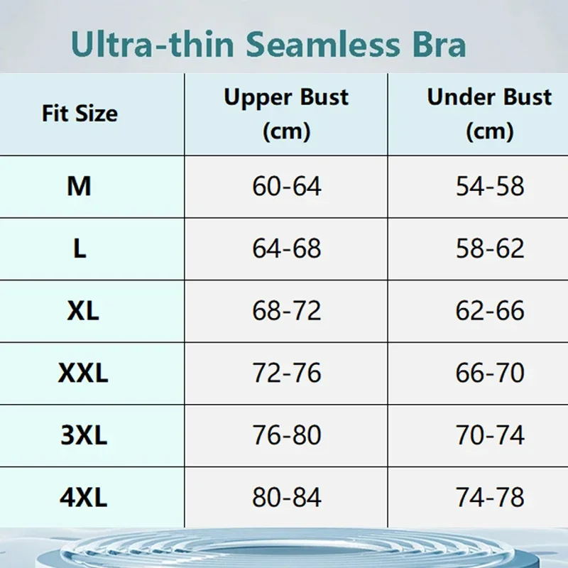 3Pcs Ultra-thin Bra Ice Silk Bra Woman Seamless M-4XL Girl Sports Girl Bra Solid Color Ladies Air Cooling Wireless Brassier 6