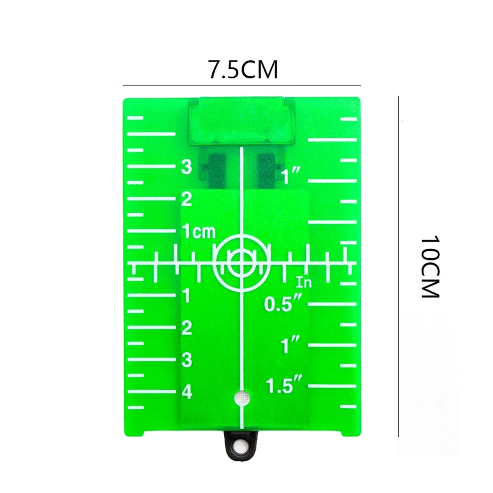 Laser Level 1-5Pcs Vertical/Horizontal Target Card Red/Green Line Beam Distance Plate Inch/cm Leveling Board Tool Part