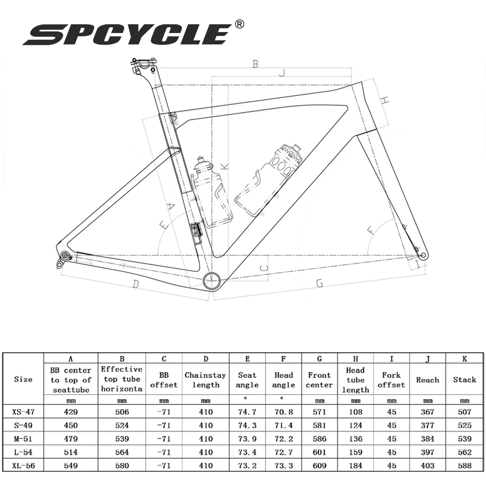 Spcycle T1000 카본 림 브레이크 로드 자전거 프레임 모던 지오메트리 클래식 V 브레이크 레이싱 자전거 프레임셋