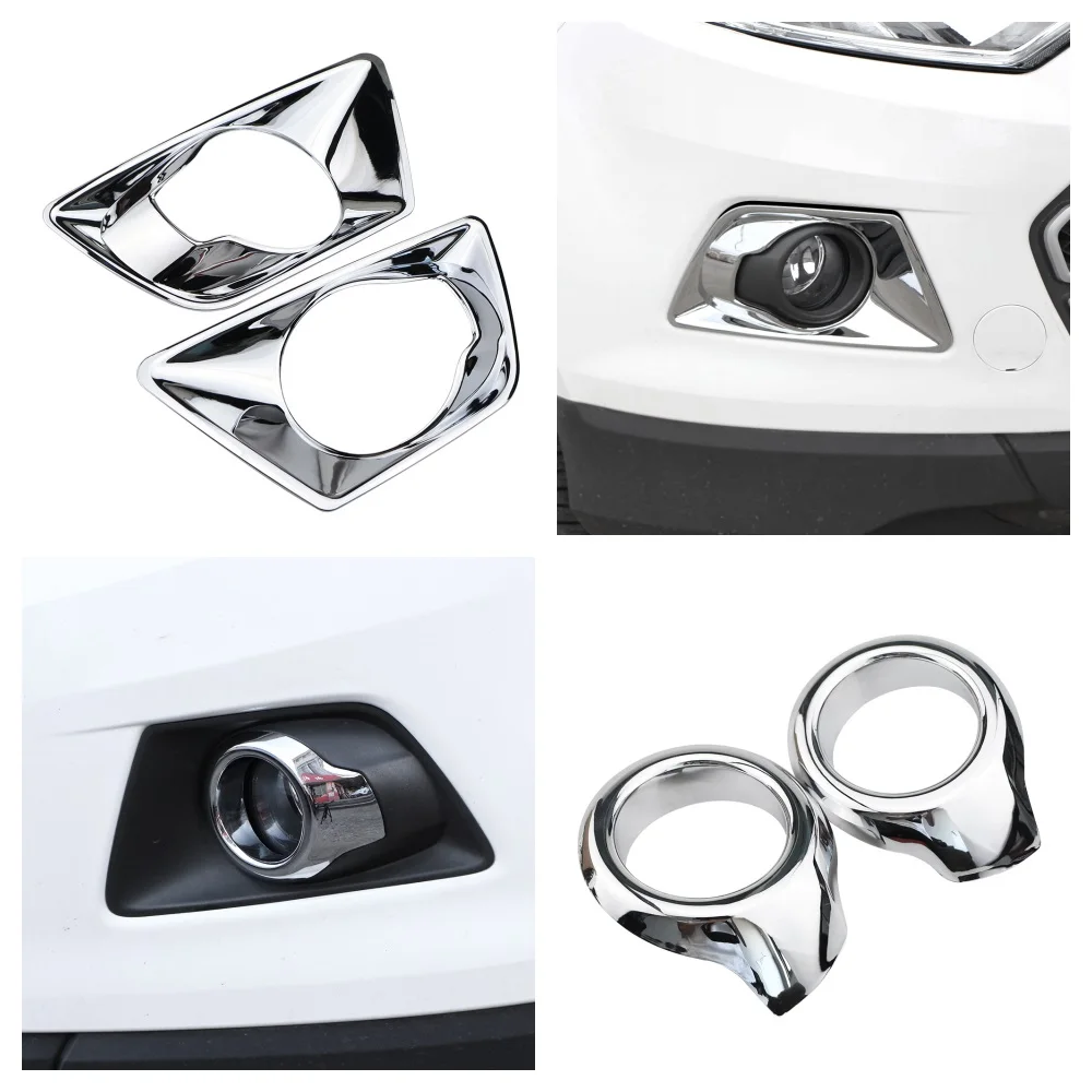 Front Head Fog Light Lamp Cover Trim - ABS Chrome Finish
