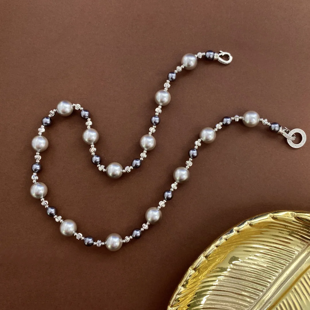 New fashion Joker Grey Pearl exquisite necklace