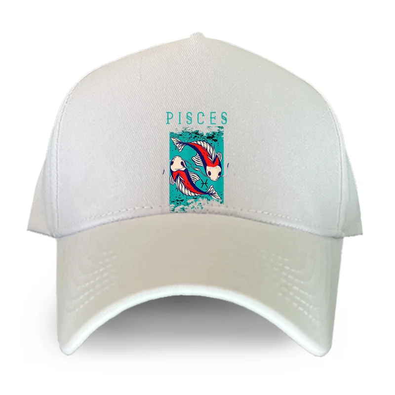 별자리 물고기 자리 조디악 점성술 로그인 미신 선물 야구 모자 스냅 백 모자, Casquette 모자 힙합 아빠 모자 남성 유니섹스