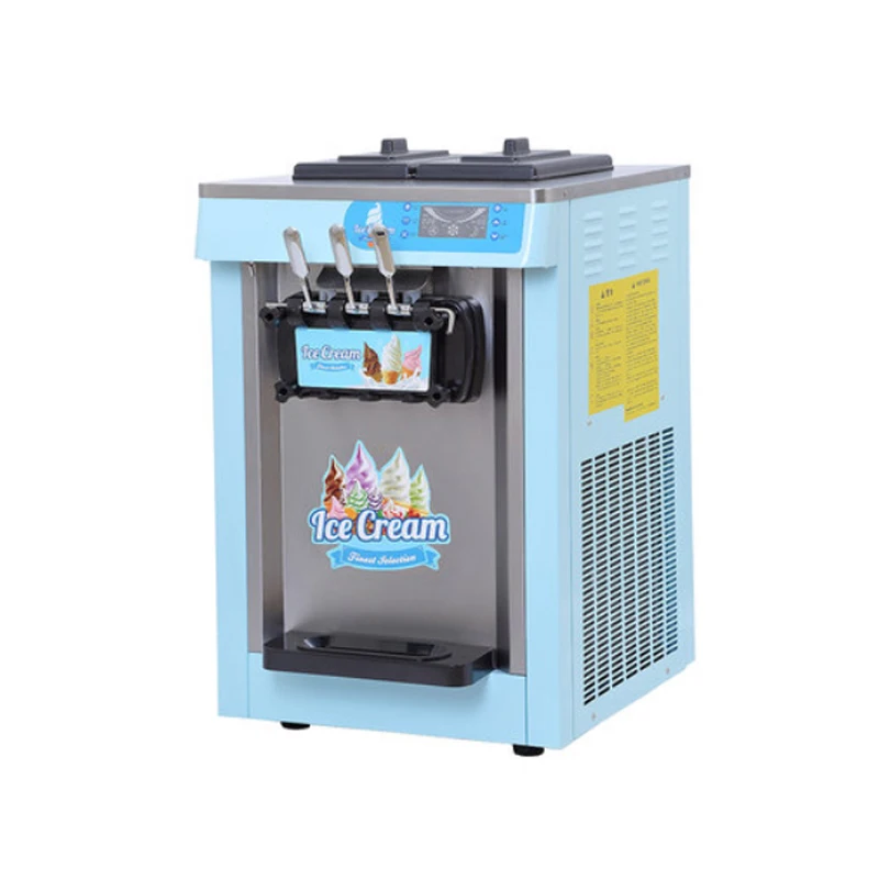 

Automatic Ice Cream Machine For Commercial Use Desktop Sundae Cone Soft Vertical For Tea Shop Three Flavors