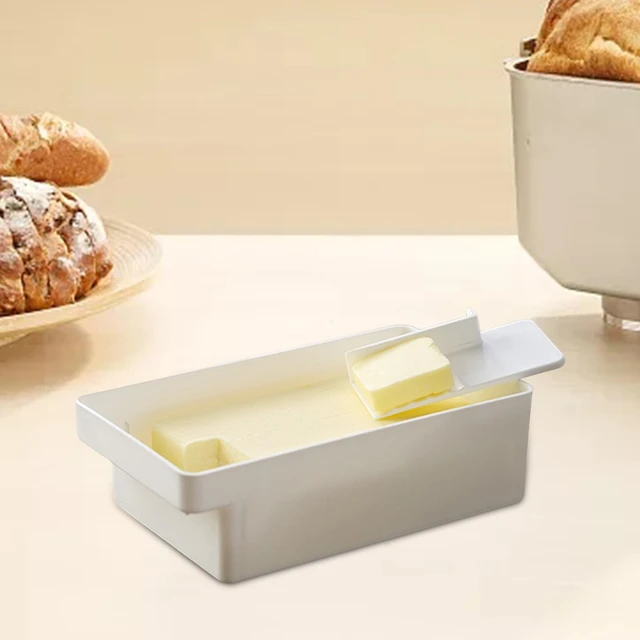 Butter Dish Easily Clean with Cutter Hold 200G for Kitchen