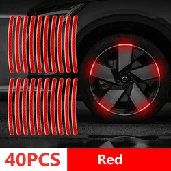 Reflective Safety Warning Stripes (40pcs red tyre)