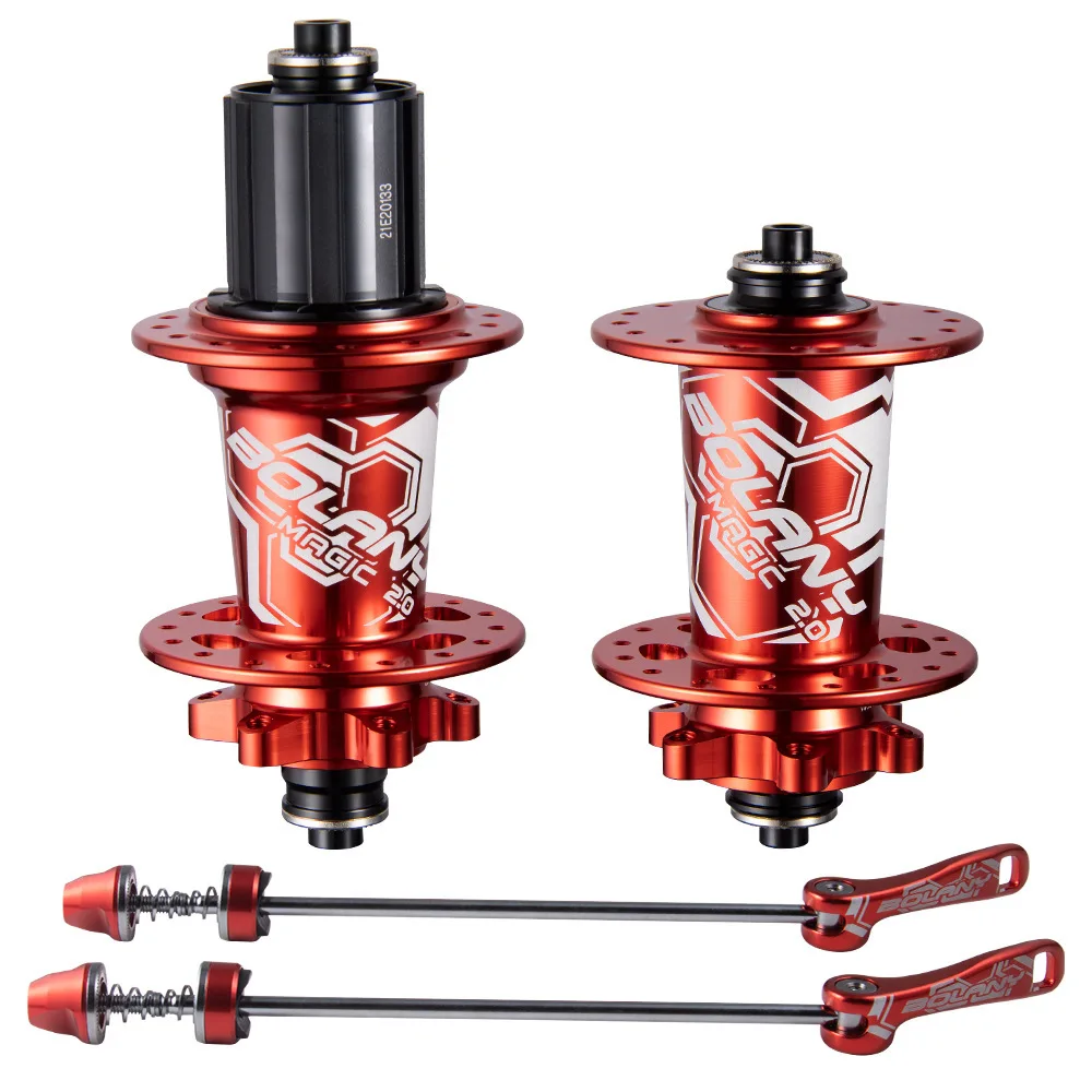 HU199 산악 자전거 허브 6볼트 32H QR/스루 액슬, MTB 휠셋용 7075+6..