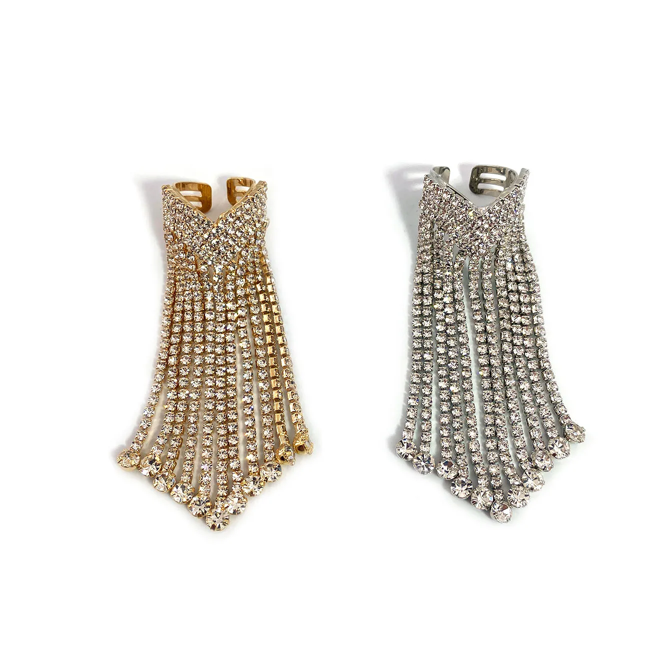 خاتم شرابة رائع مع ترصيع بحجر الراين ، هدية حفلة س...