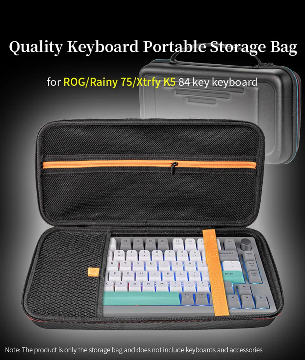 Hard EVA Protect Storage Bags for ROG Rainy 75 Xtrfy K5 Keyboard Box Portable 85 Key Keyboard Travel Carrying Case