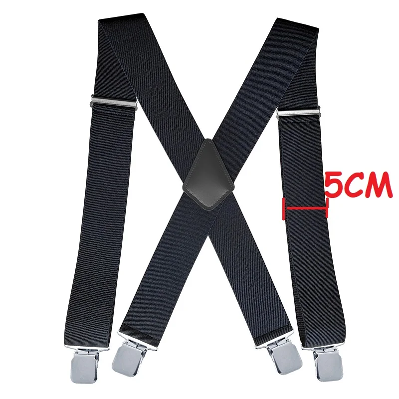 Leather Pants Suspenders for Men Heavy Duty