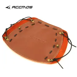 Premium Leather Archery Arm Guard with Adjustable Strap (Cowhide brown)