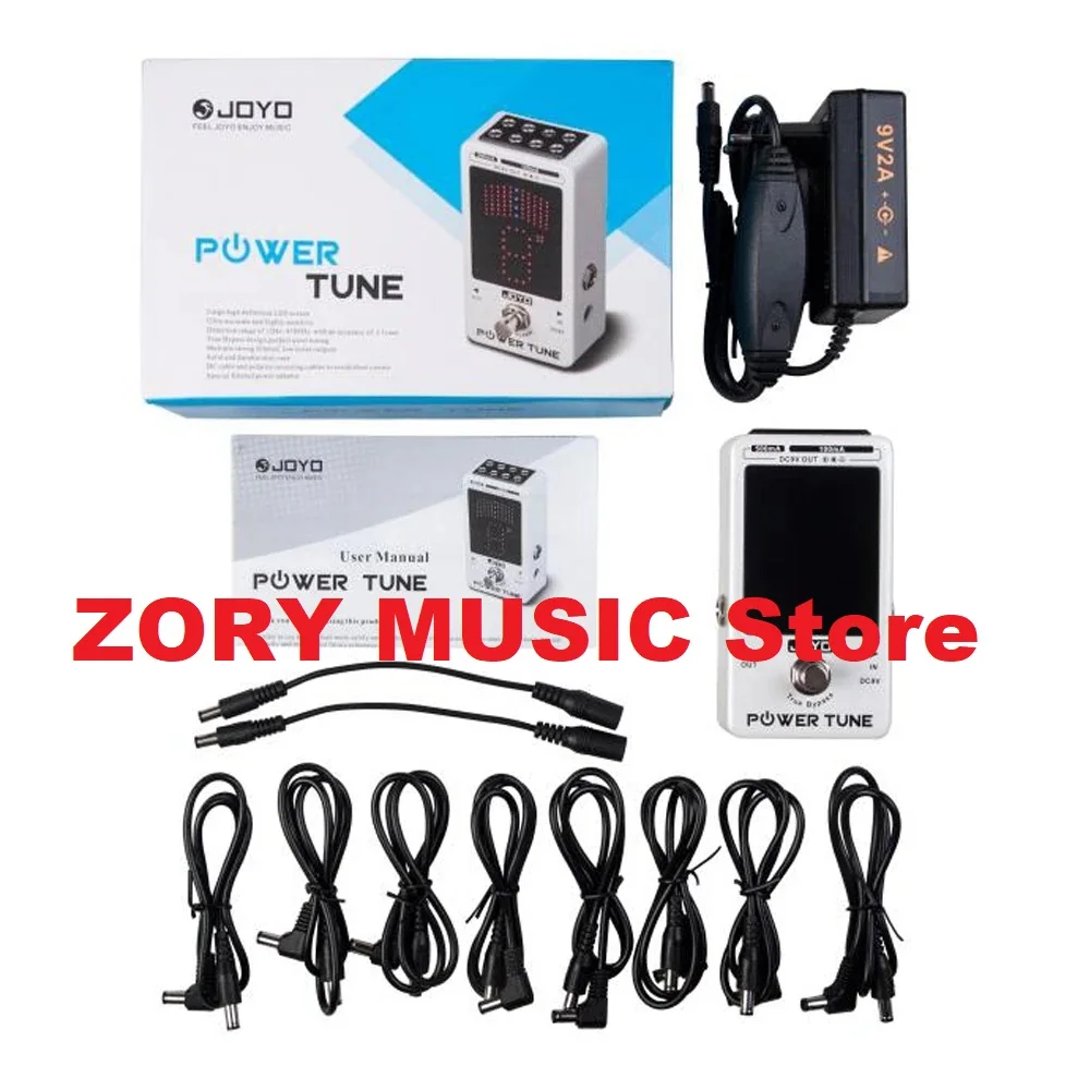 

JOYO JF-18R Guitar Pedal Tuner Power Tune Tuner Pedal 2 in 1 Guitar Power Supply and Tuner True Bypass Musical Instrument Parts